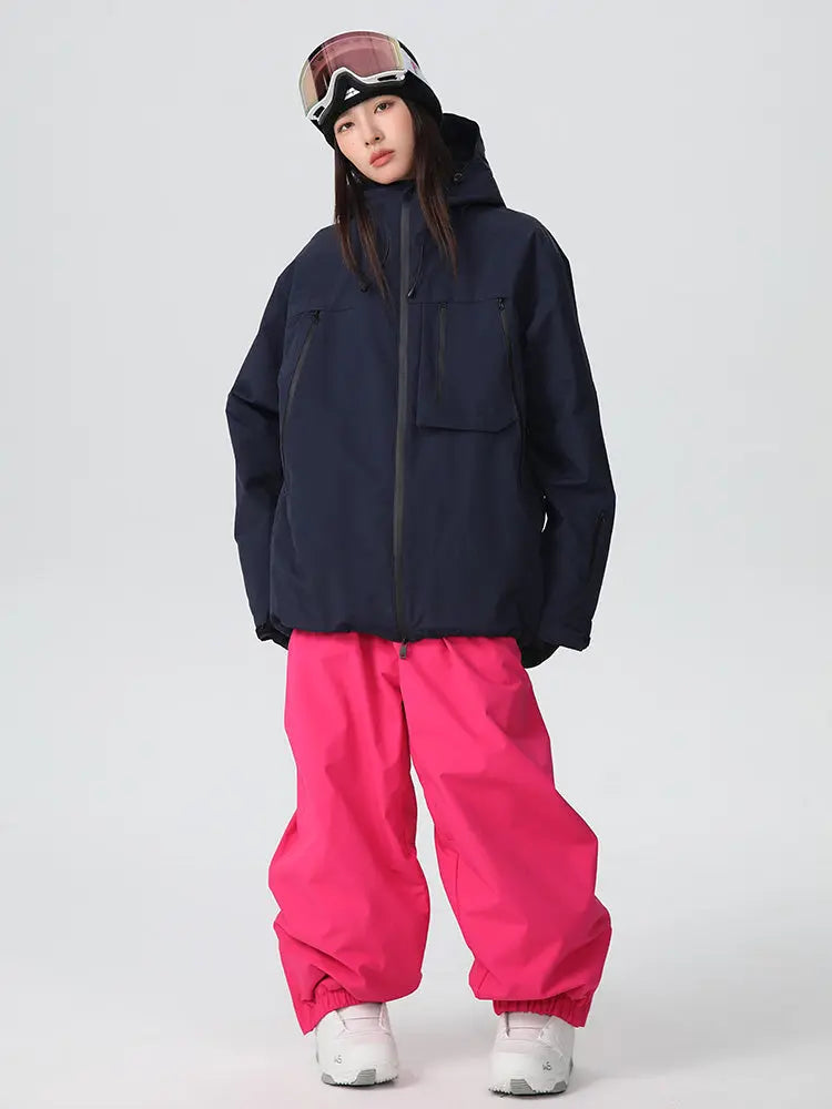 Unisex Baggy Freestyle Ski Suit One Piece Snowboard Outfit