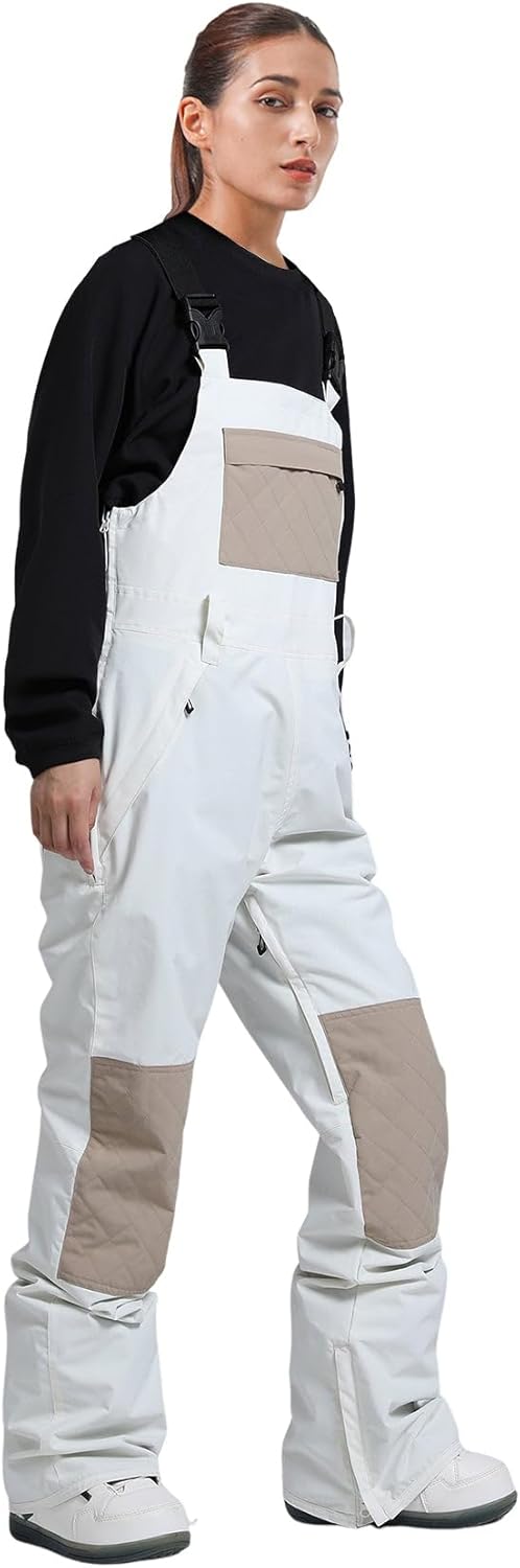 Womens Ski Bibs Snowboard Pants Snow Overalls Waterproof Windproof Winter Outdoor Sports