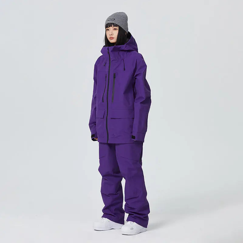 Shell Ski Suits Unisex Winter Snowsuits Set
