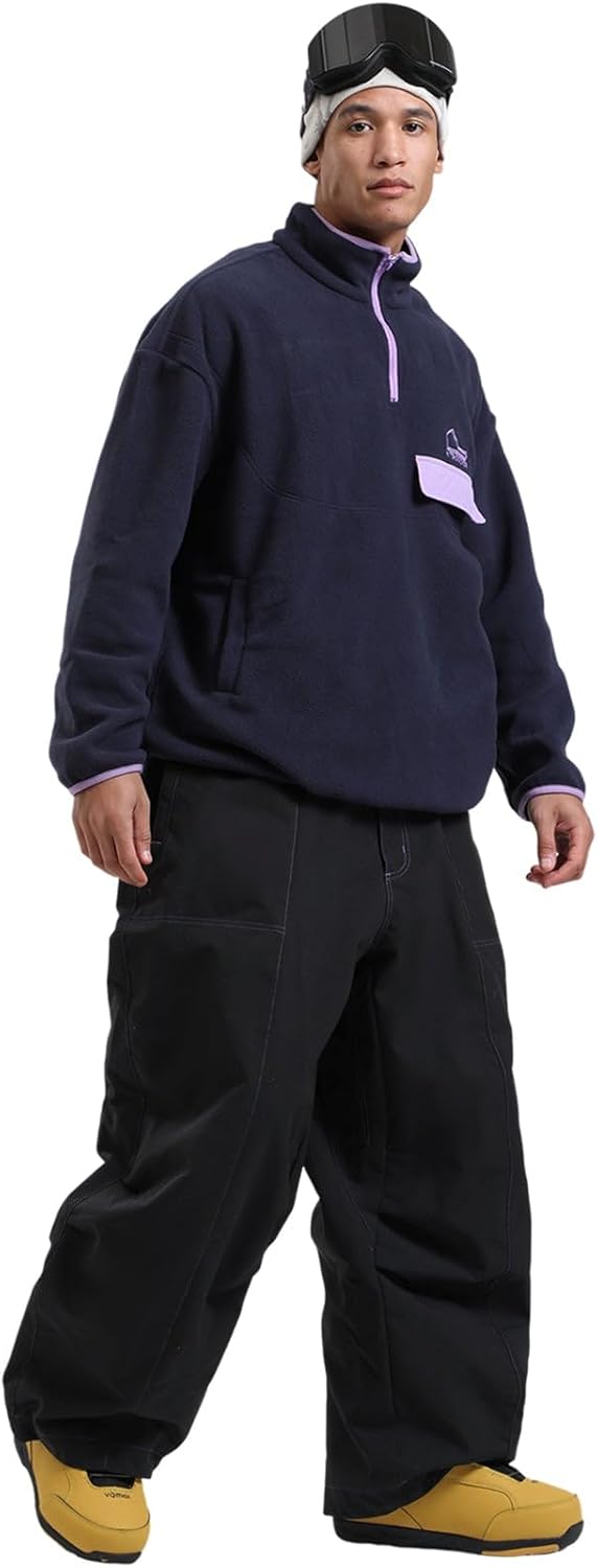 Womens Mens Snowboard Pants Super Baggy Ski Snow Pants