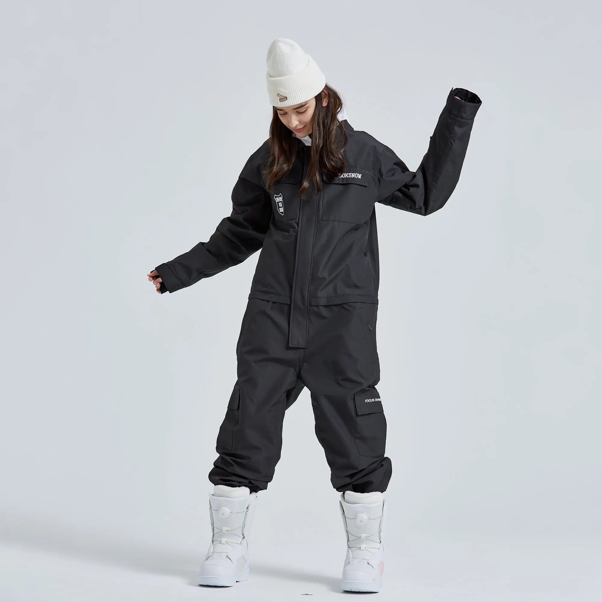 Adult One Piece Ski Suits Waterproof Winter Snowsuits