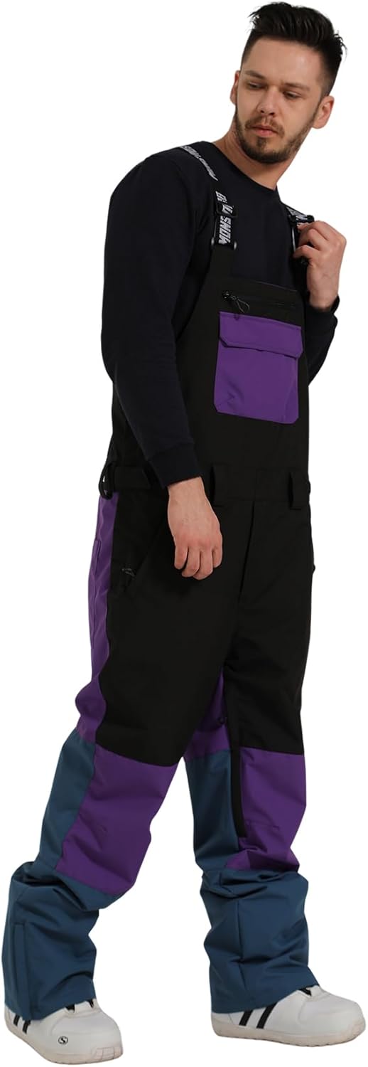 Womens Ski Bibs Snowboard Pants Snow Overalls Waterproof Windproof Winter Outdoor Sports