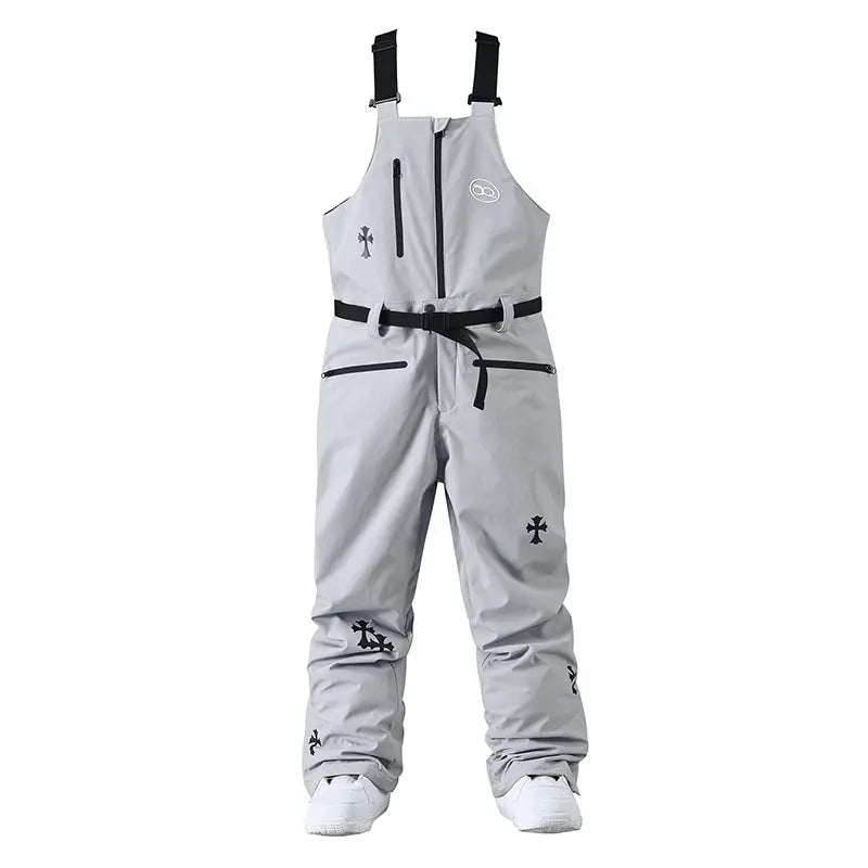 Women’s Ski Outfit Set with Cute Snowboard Jacket and Bib Pants