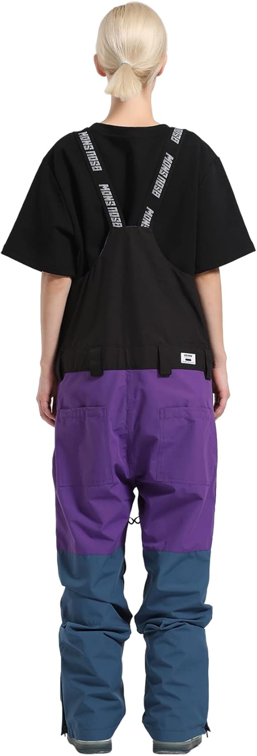 Womens Ski Bibs Snowboard Pants Snow Overalls Waterproof Windproof Winter Outdoor Sports
