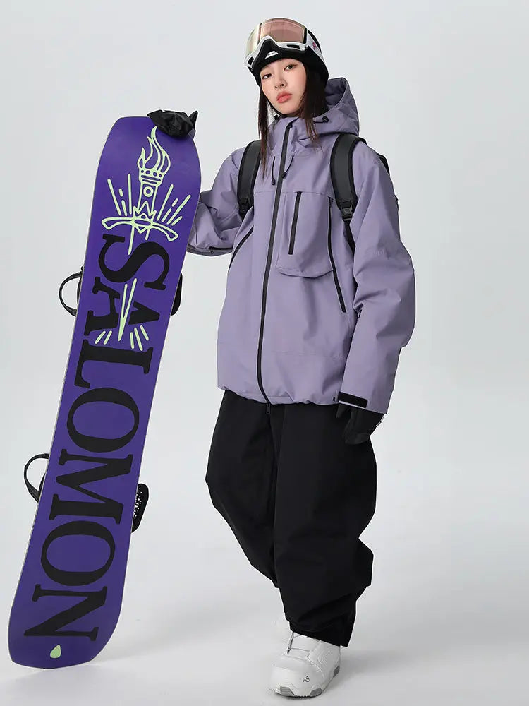Unisex Baggy Freestyle Ski Suit One Piece Snowboard Outfit