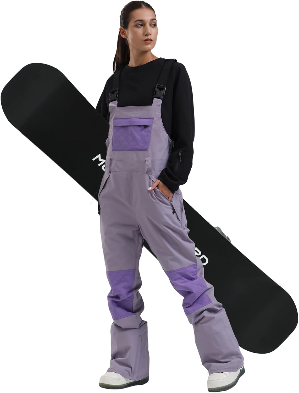 Pantalon de ski femme bretelles snowboard imperméable