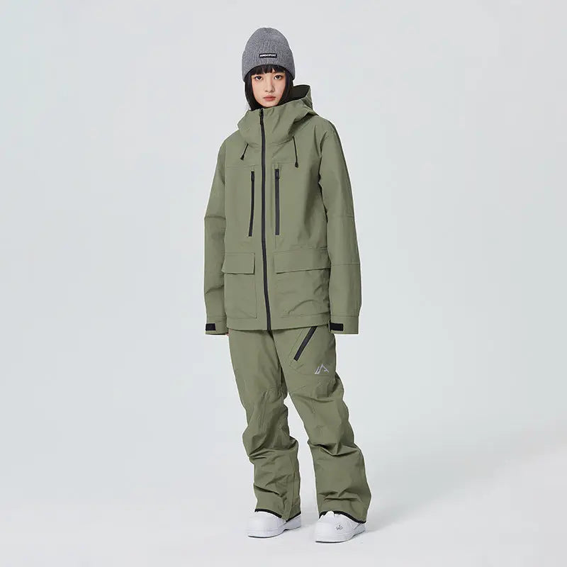 Shell Ski Suits Unisex Winter Snowsuits Set