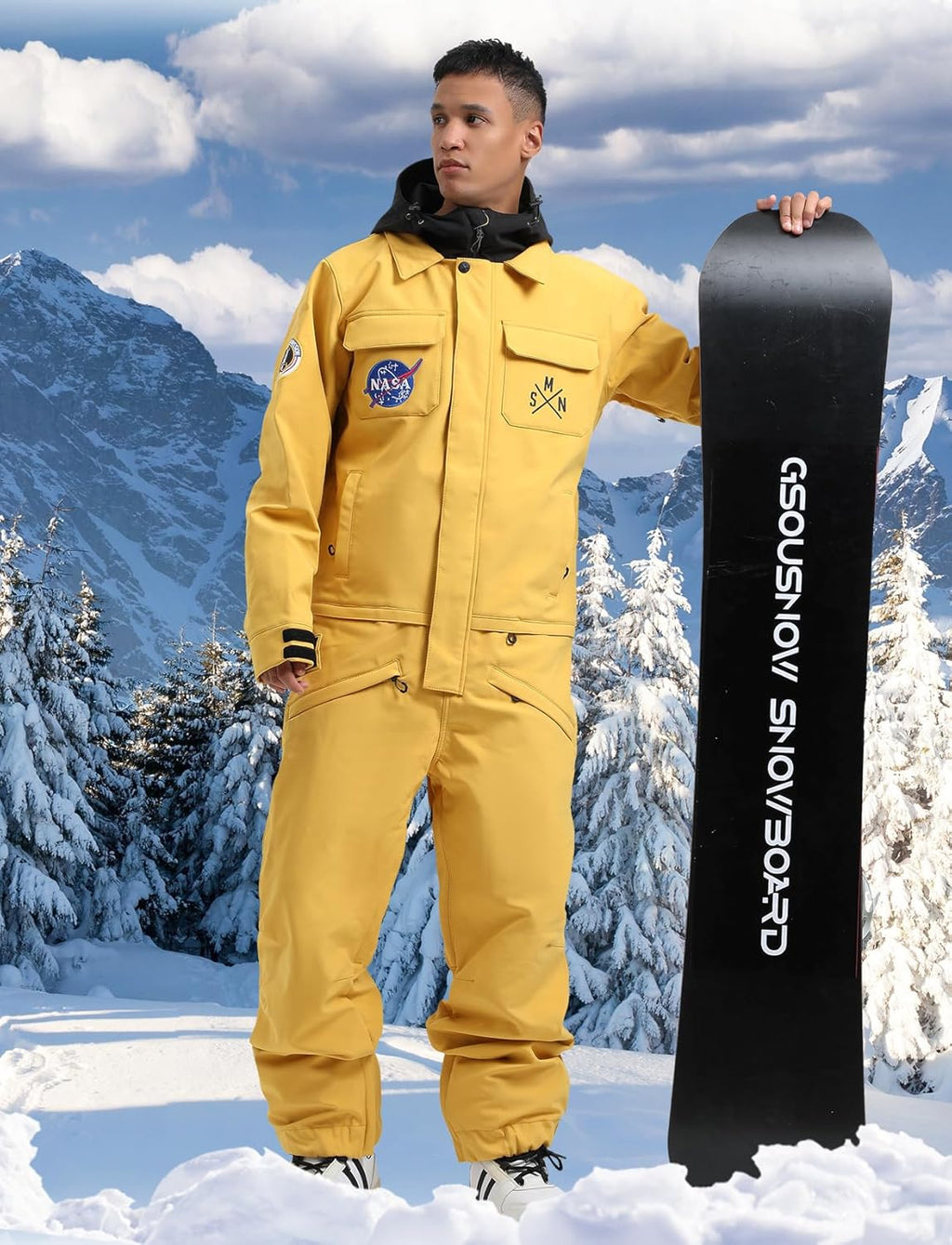 Ski Suits Women Men One Piece Snow Suits Waterproof Windproof Men Snowsuit Insulated Ski Jumpsuit