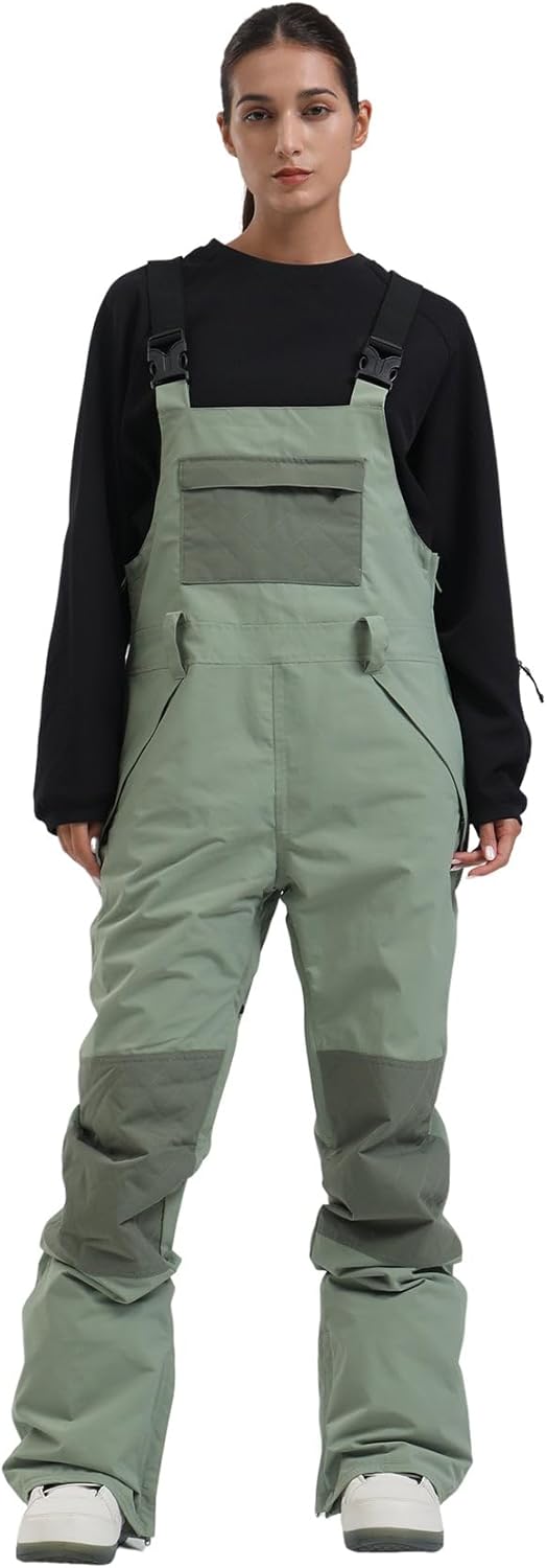 Womens Ski Bibs Snowboard Pants Snow Overalls Waterproof Windproof Winter Outdoor Sports