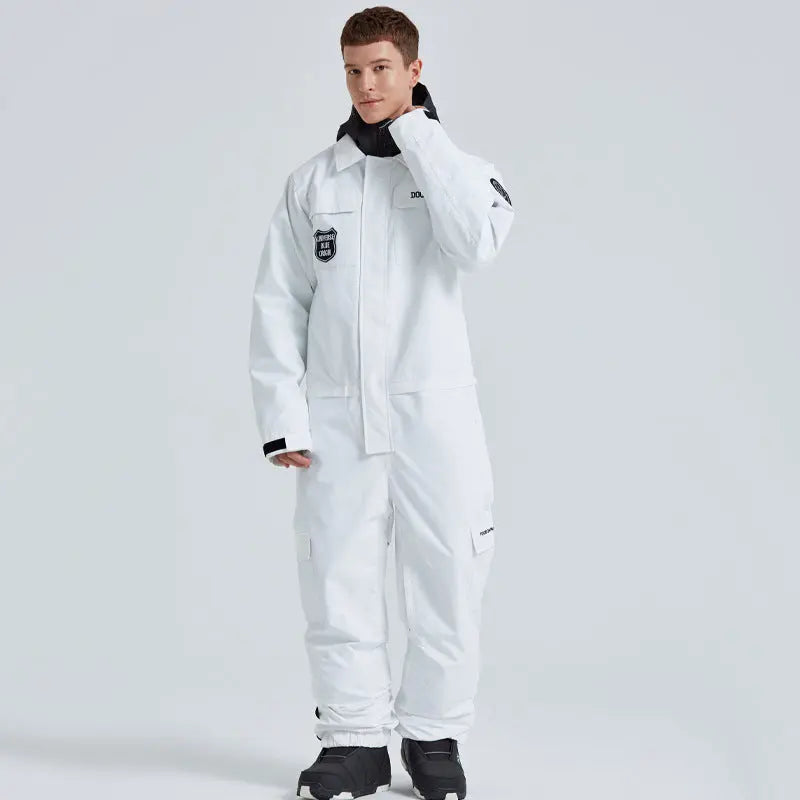 Adult One Piece Ski Suits Waterproof Winter Snowsuits