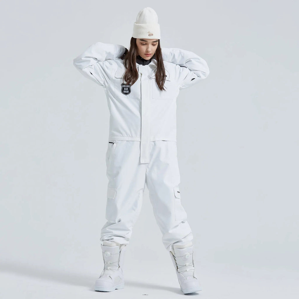 Adult One Piece Ski Suits Waterproof Winter Snowsuits