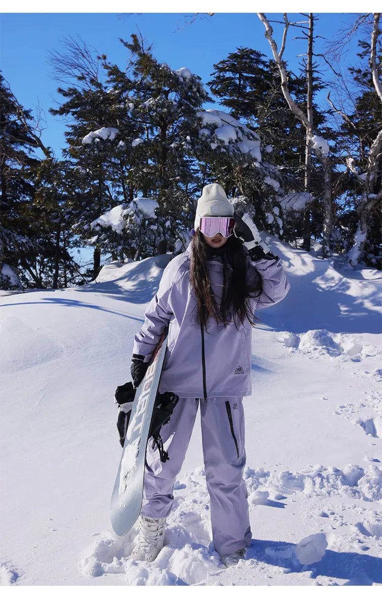 Plus Size Adult Snowboard Ski Jacket Pants Set