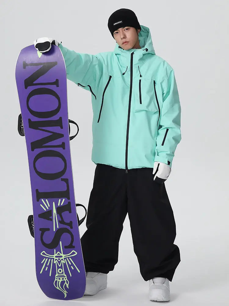 Unisex Baggy Freestyle Ski Suit One Piece Snowboard Outfit
