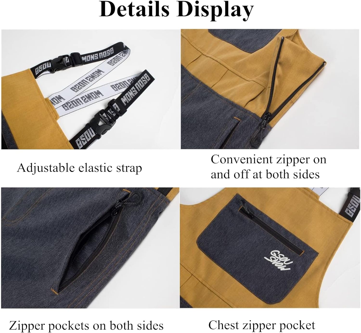 Women Men Ski Bibs Snowboard Pants Snow Bibs