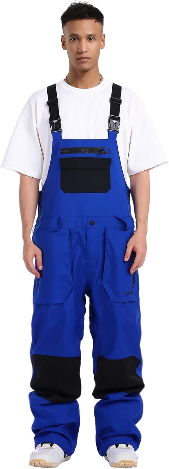 Pantalon de ski bibs unisexe pour homme et femme hiver