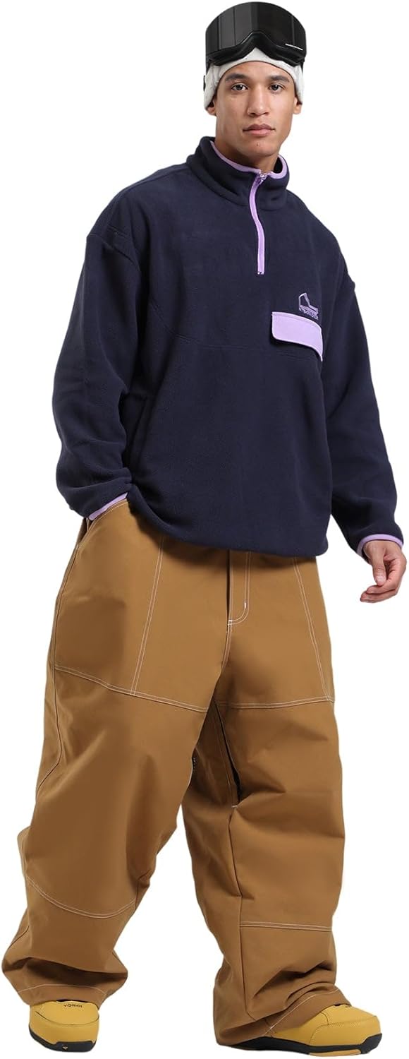 Womens Mens Snowboard Pants Super Baggy Ski Snow Pants