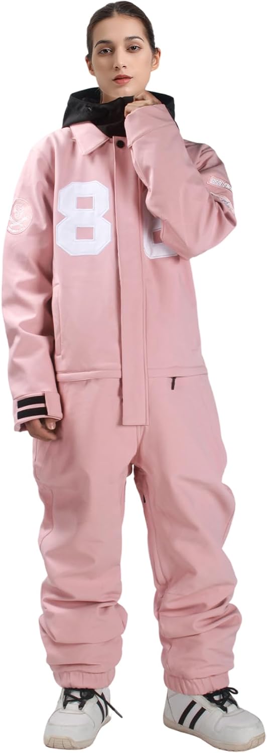Ski Suits Women Men One Piece Snow Suits Waterproof Windproof Men Snowsuit Insulated Ski Jumpsuit