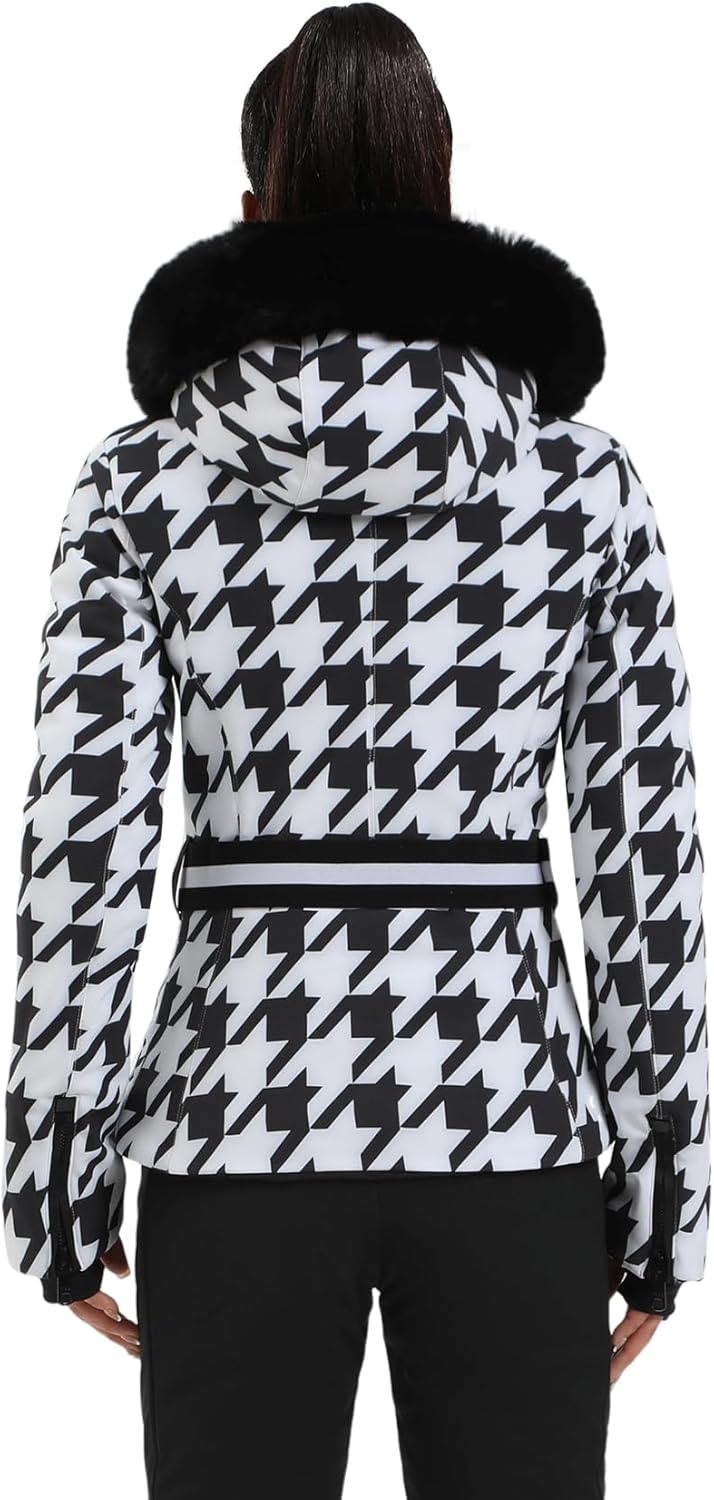 Women's Ski Jacket Snowboard Warm Winter Short Slim Snow Coat Jacket