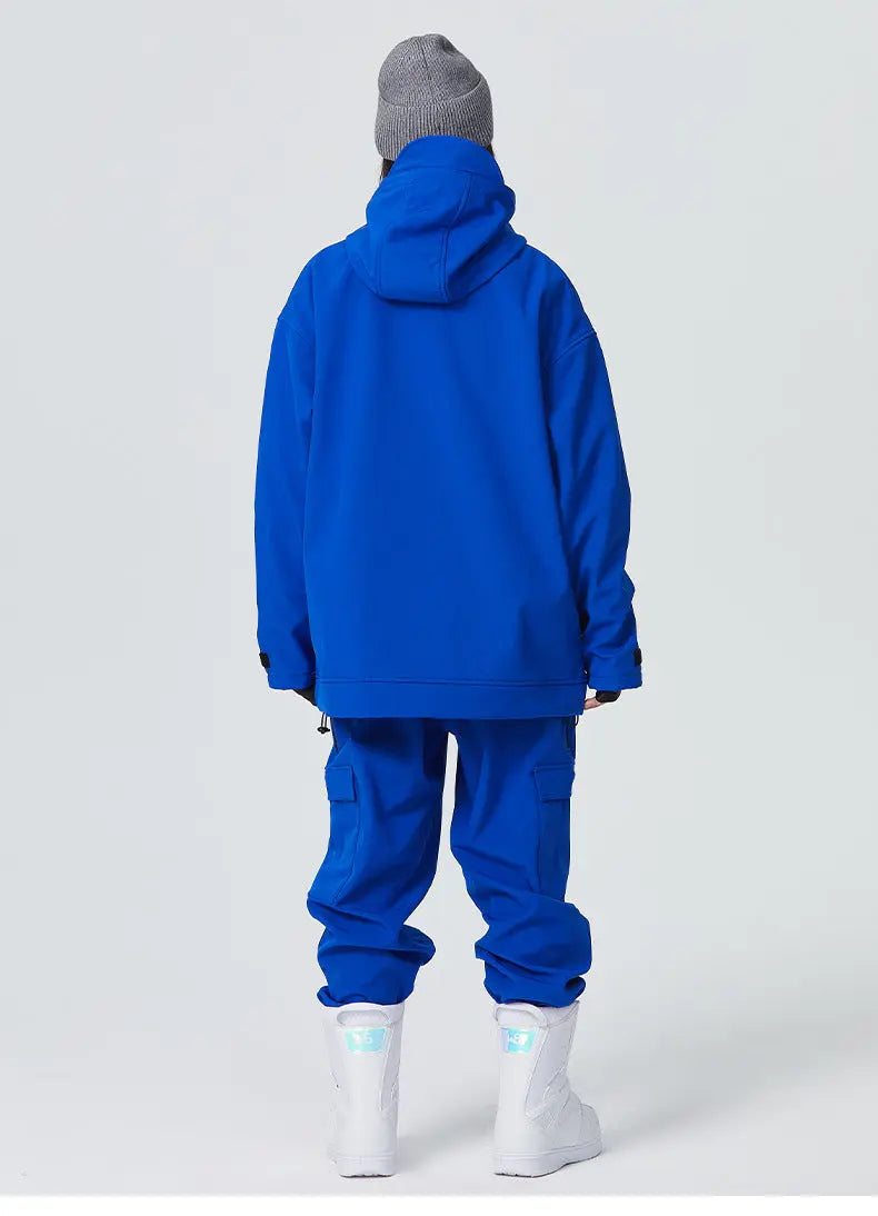 Women’s 2 Piece Ski Suit Set with Hoodie Jacket and Loose Pants