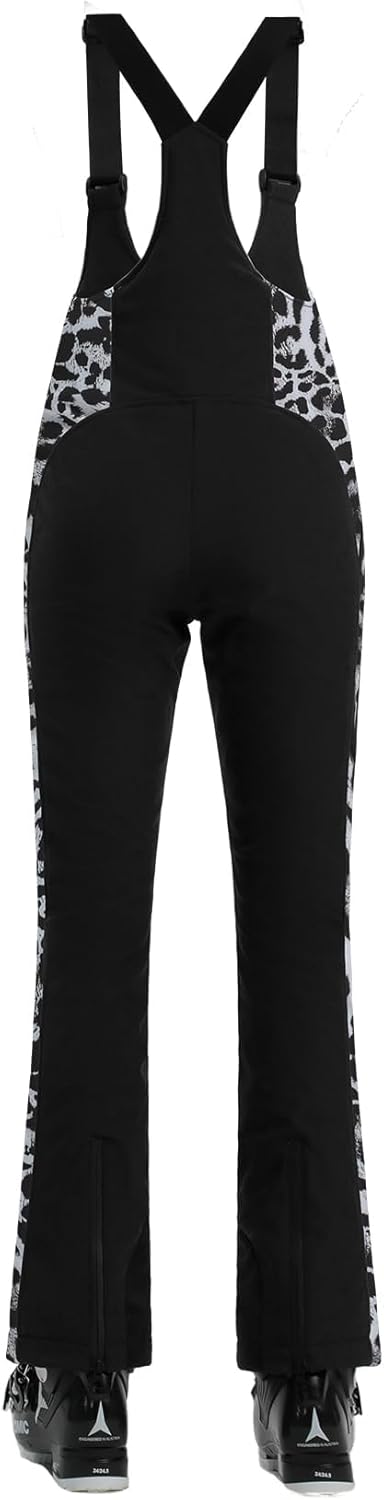 Women’s Slim Fit Insulated Ski Bib Snow Pants Waterproof Warm