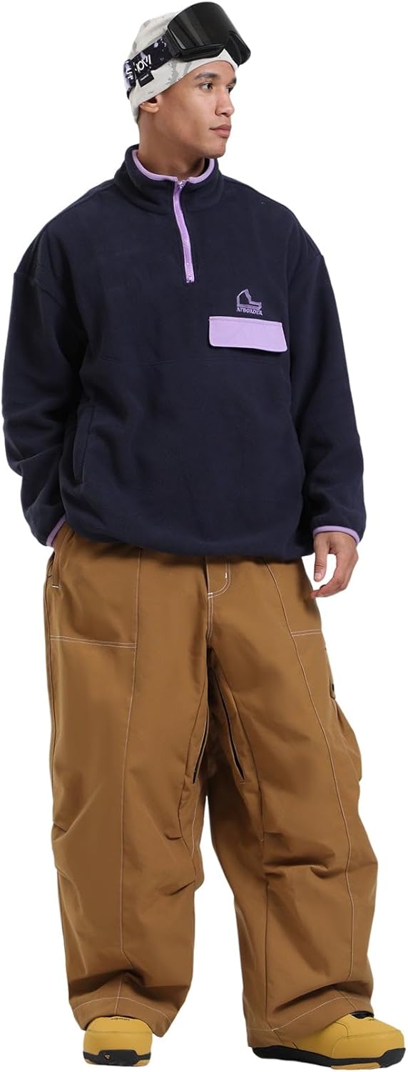 Womens Mens Snowboard Pants Super Baggy Ski Snow Pants