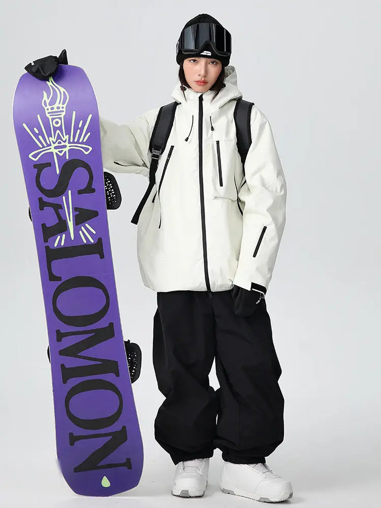 Combinaison de ski freestyle unisexe baggy une pièce