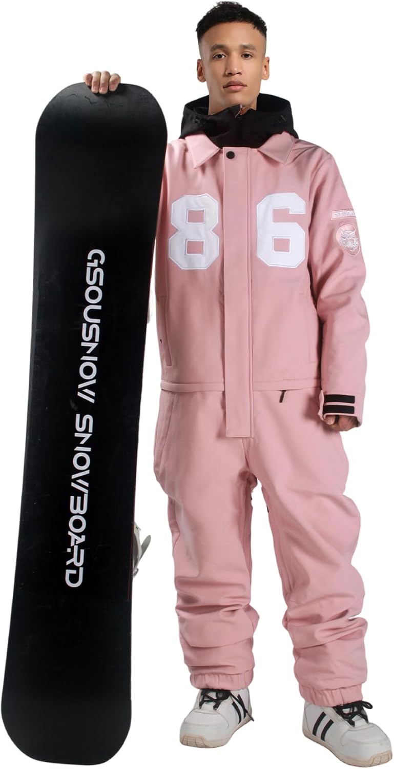 Ski Suits Women Men One Piece Snow Suits Waterproof Windproof Men Snowsuit Insulated Ski Jumpsuit
