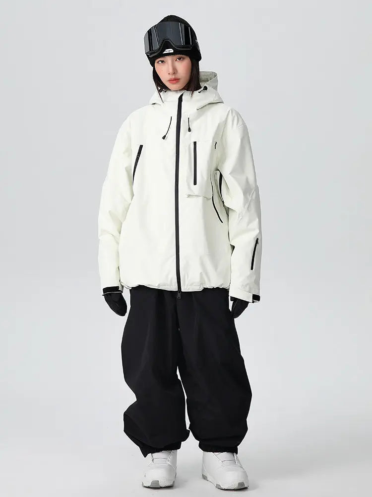 Unisex Baggy Freestyle Ski Suit One Piece Snowboard Outfit