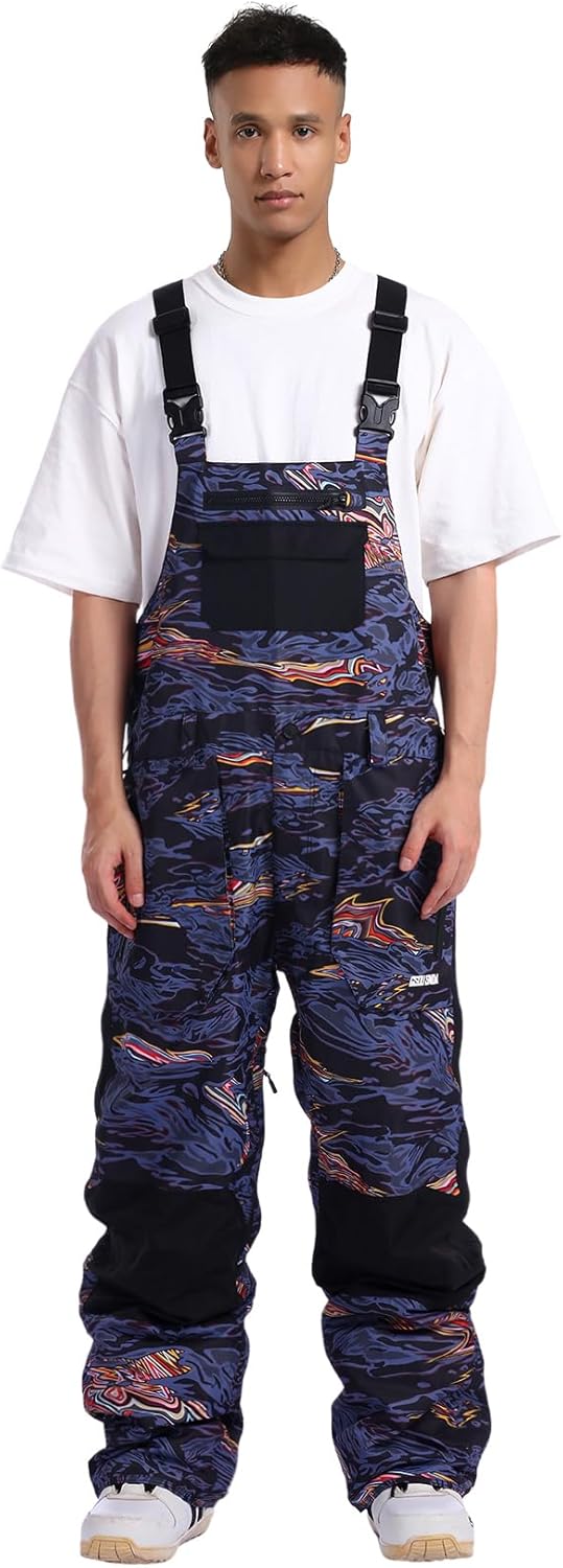 Women Men Ski Bibs Snowboard Pants Snow Bibs