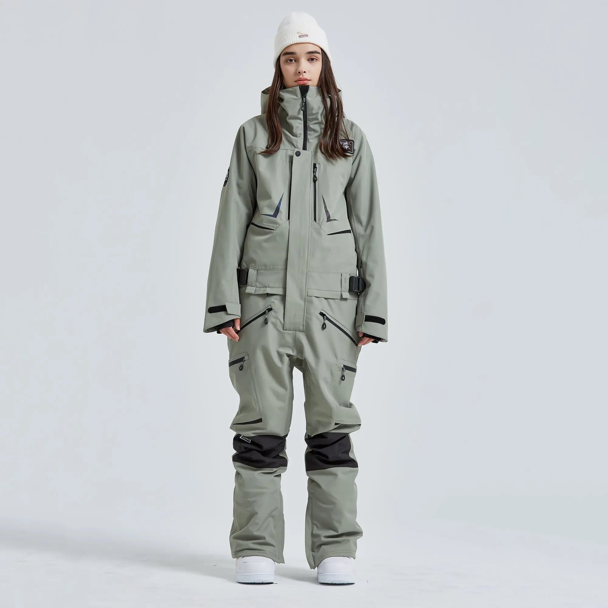 Combinaison de ski une pièce à capuche femme chaude hiver