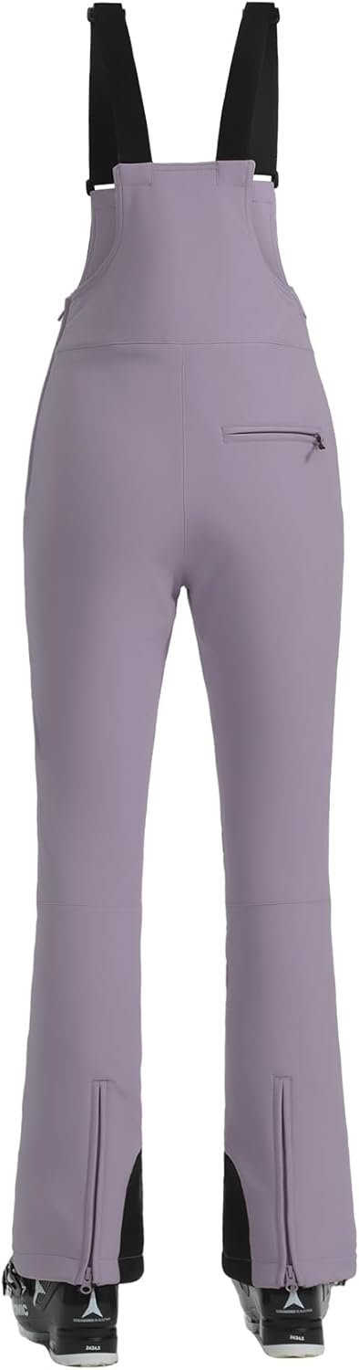 Women’s Slim Fit Insulated Ski Bib Snow Pants Waterproof Warm