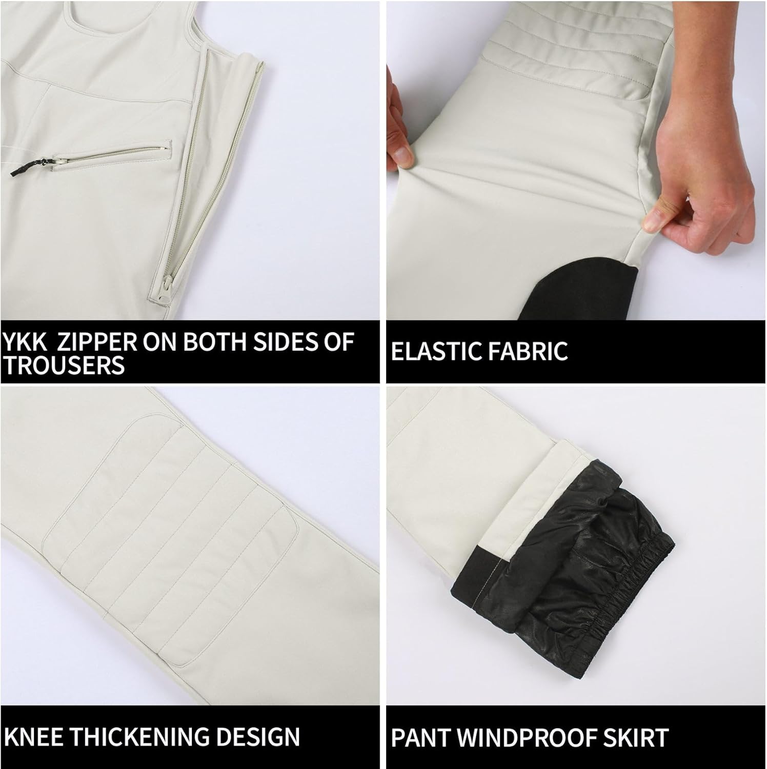 Women’s Slim Fit Insulated Ski Bib Snow Pants Waterproof Warm