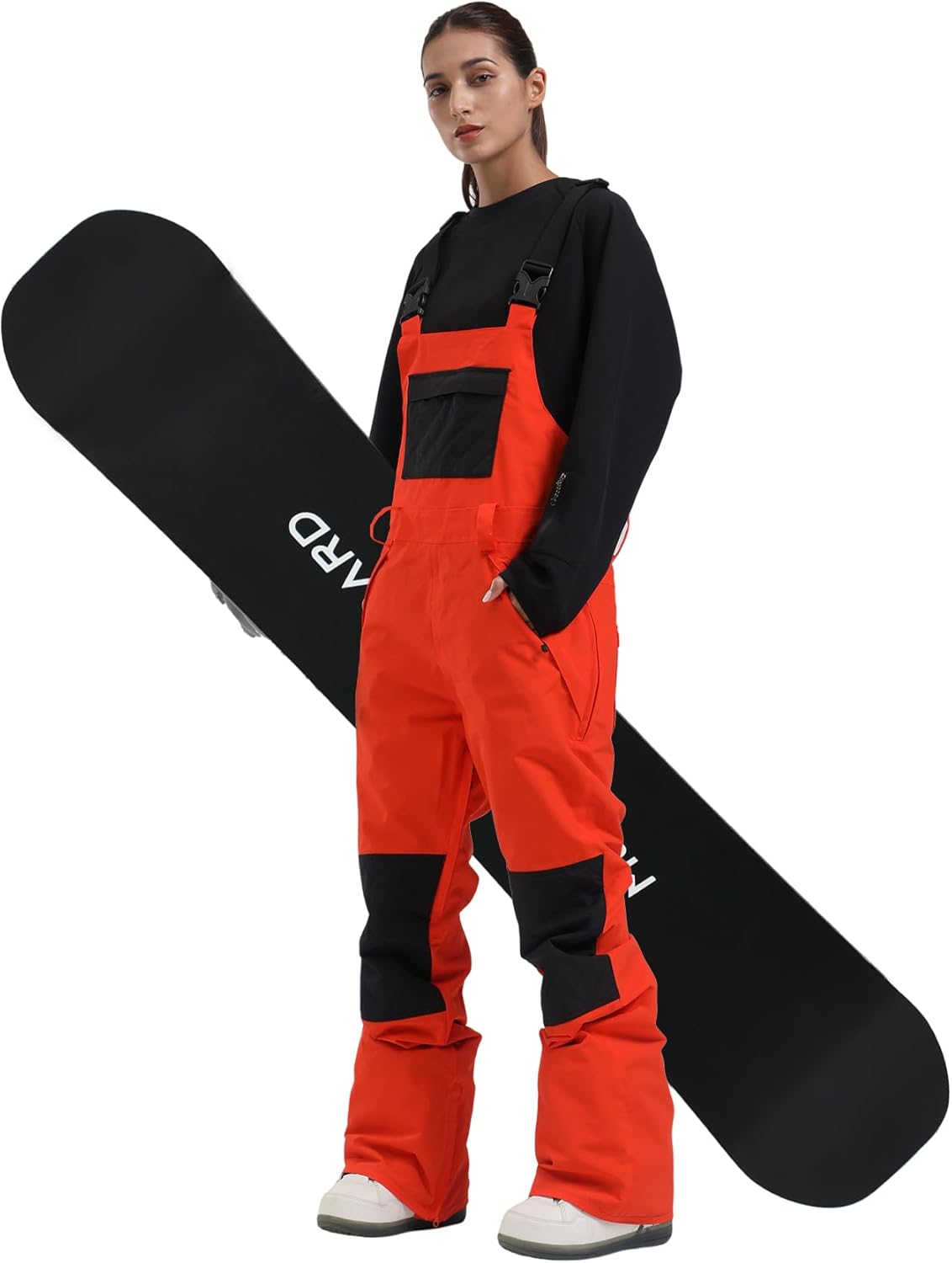 Womens Ski Bibs Snowboard Pants Snow Overalls Waterproof Windproof Winter Outdoor Sports