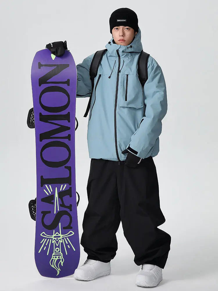 Unisex Baggy Freestyle Ski Suit One Piece Snowboard Outfit