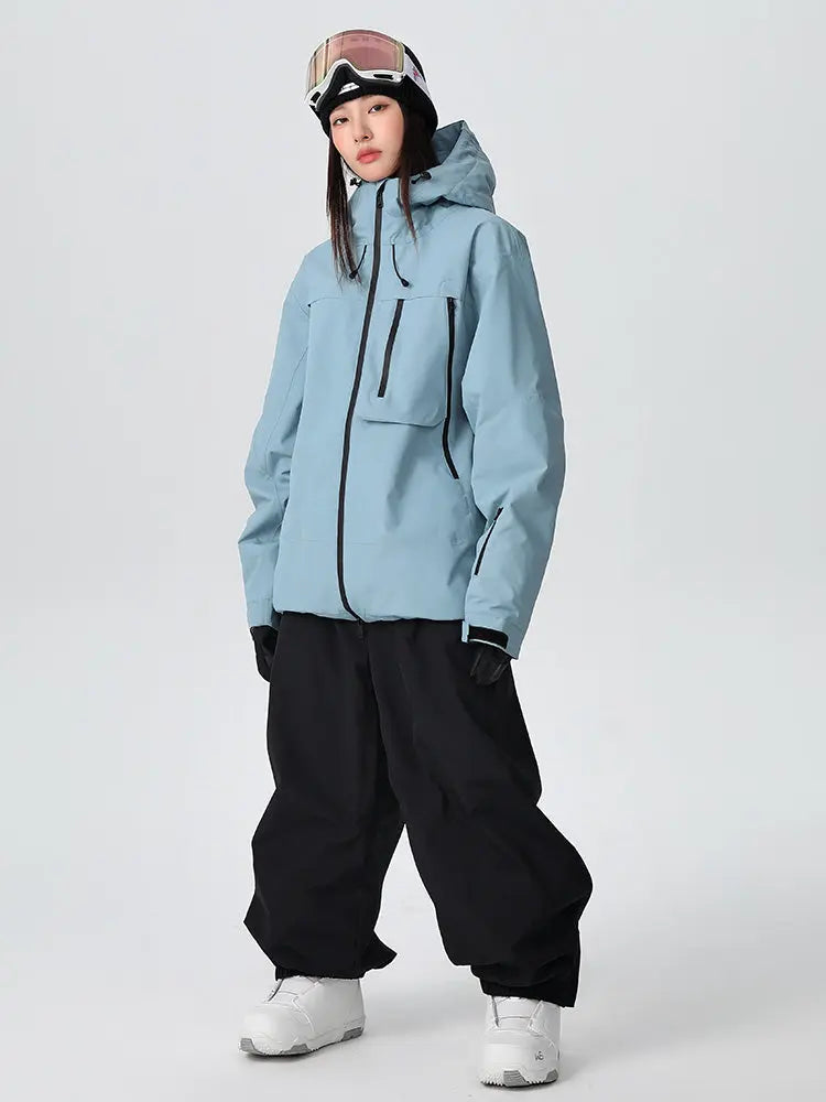 Unisex Baggy Freestyle Ski Suit One Piece Snowboard Outfit