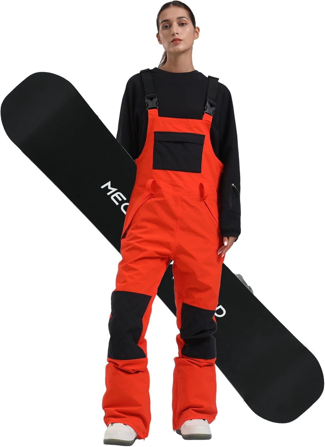 Womens Ski Bibs Snowboard Pants Snow Overalls Waterproof Windproof Winter Outdoor Sports