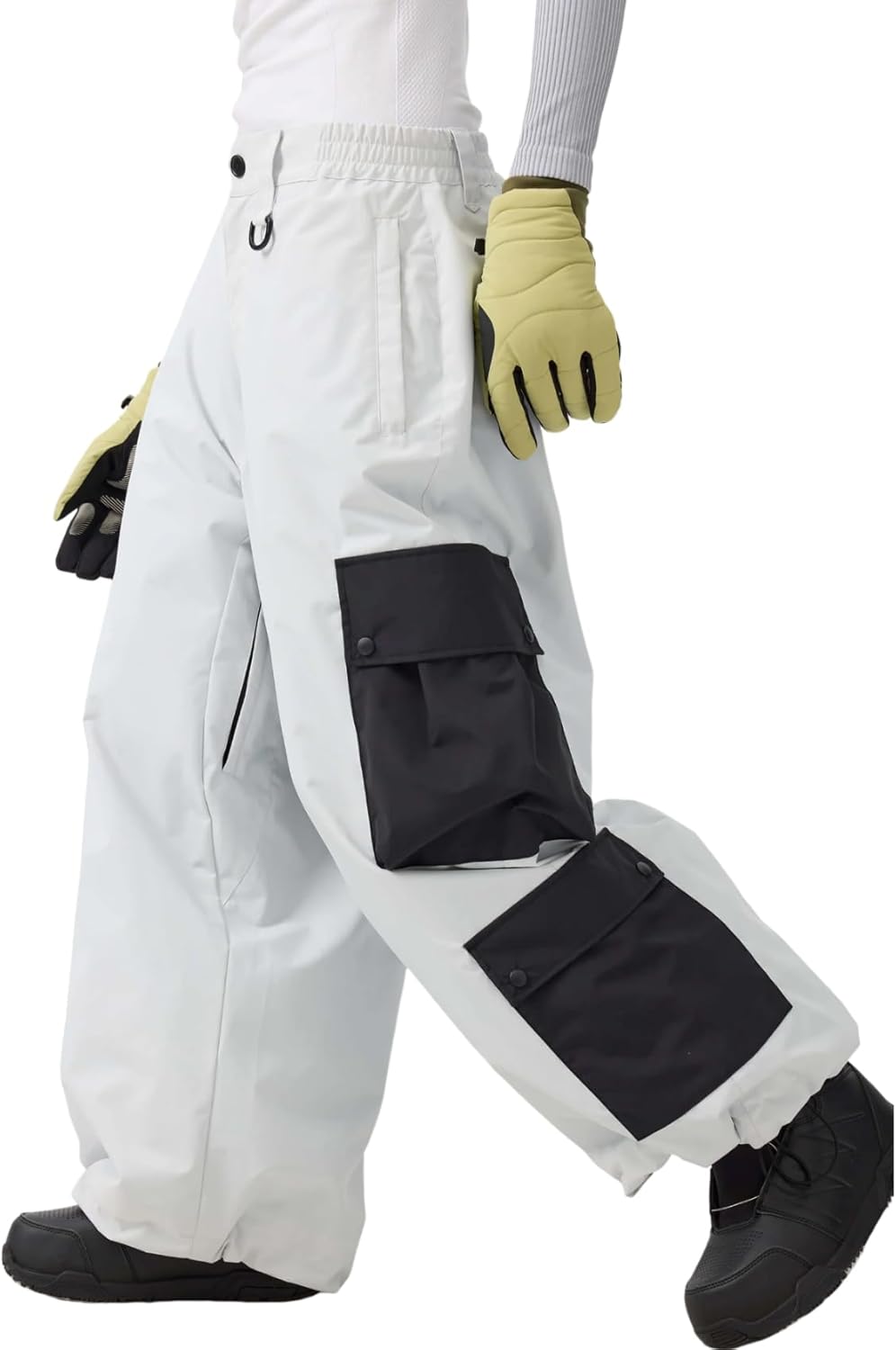 Men Women Ski Pants Baggy Cargo Snowboard Pants
