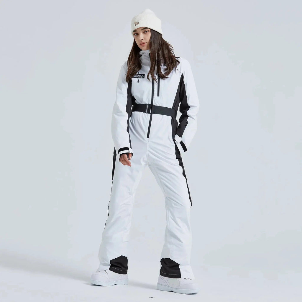 Combinaison de ski à capuche femme homme chaude imperméable