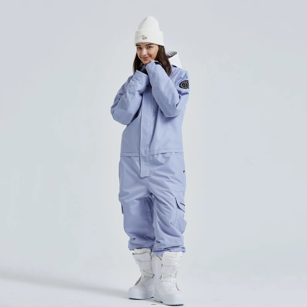 Adult One Piece Ski Suits Waterproof Winter Snowsuits
