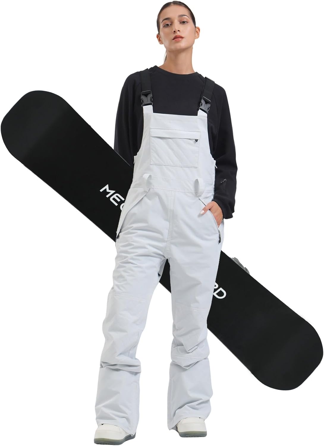 Womens Ski Bibs Snowboard Pants Snow Overalls Waterproof Windproof Winter Outdoor Sports