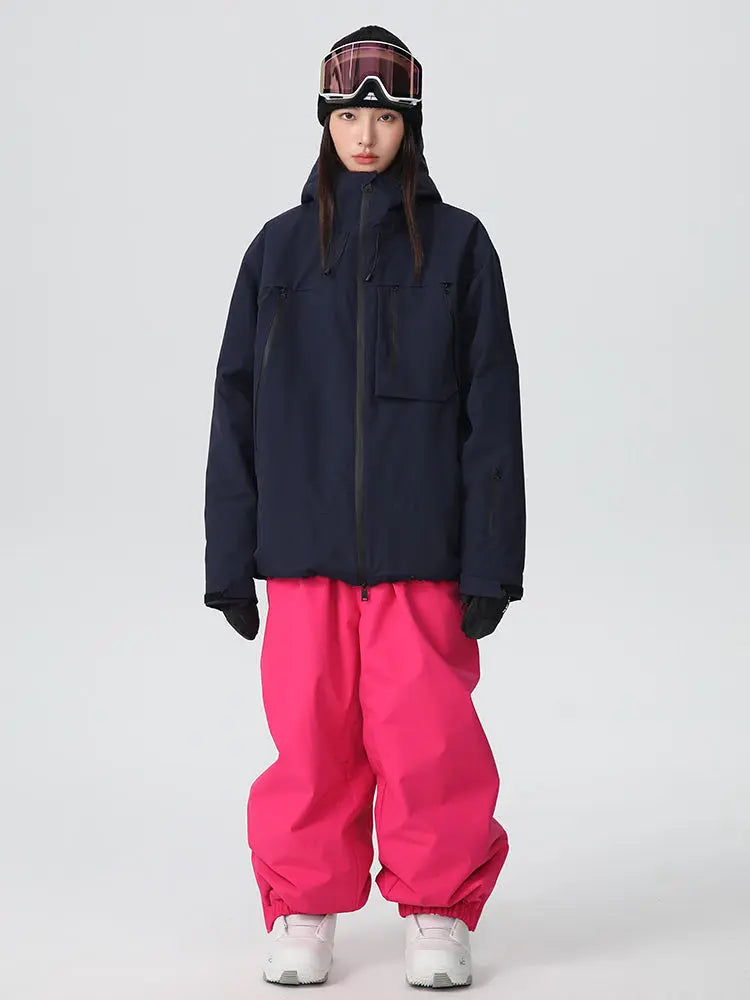 Unisex Baggy Freestyle Ski Suit One Piece Snowboard Outfit