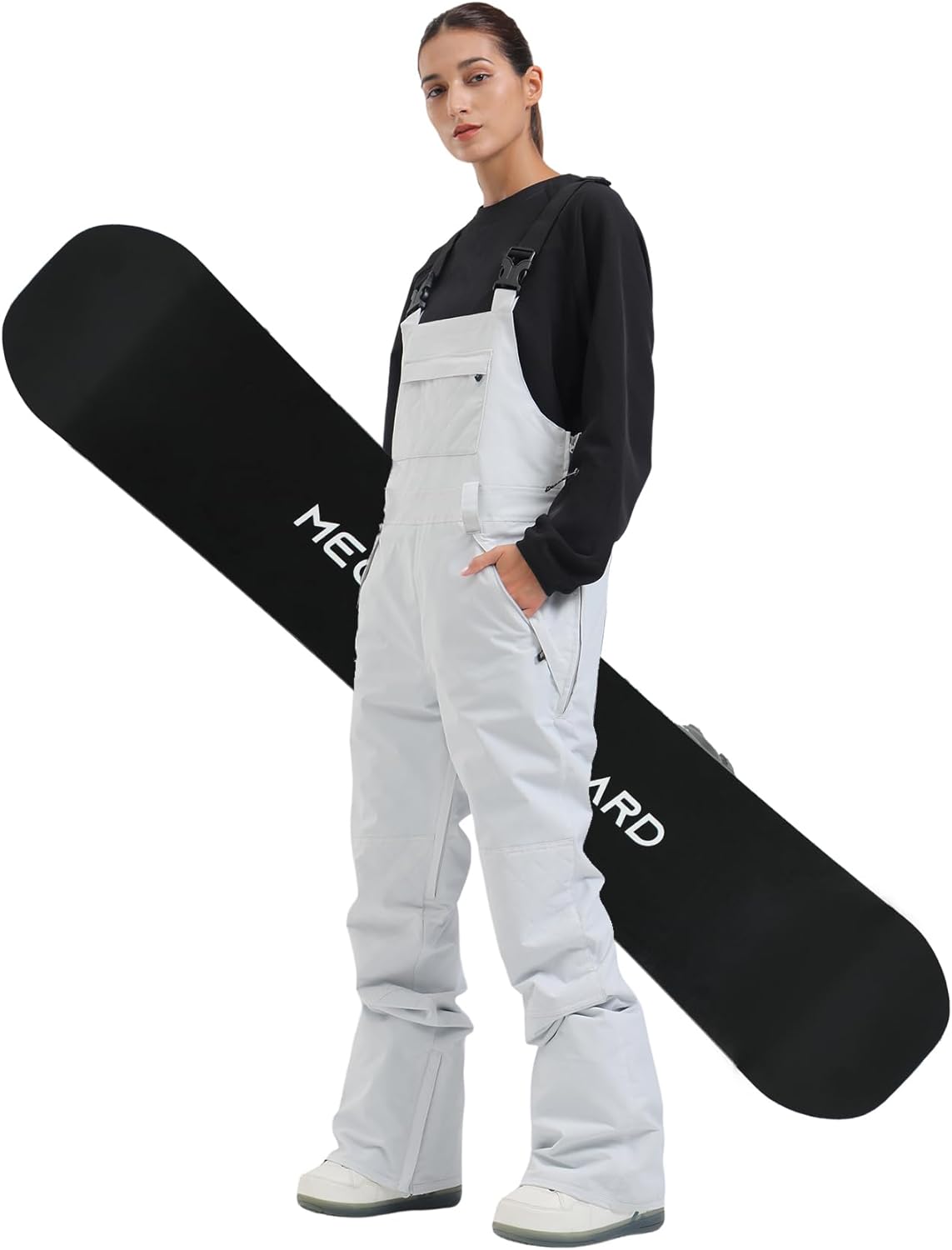 Womens Ski Bibs Snowboard Pants Snow Overalls Waterproof Windproof Winter Outdoor Sports