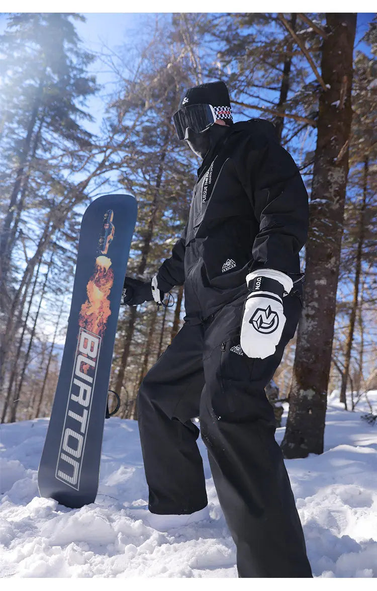 Plus Size Adult Snowboard Ski Jacket Pants Set