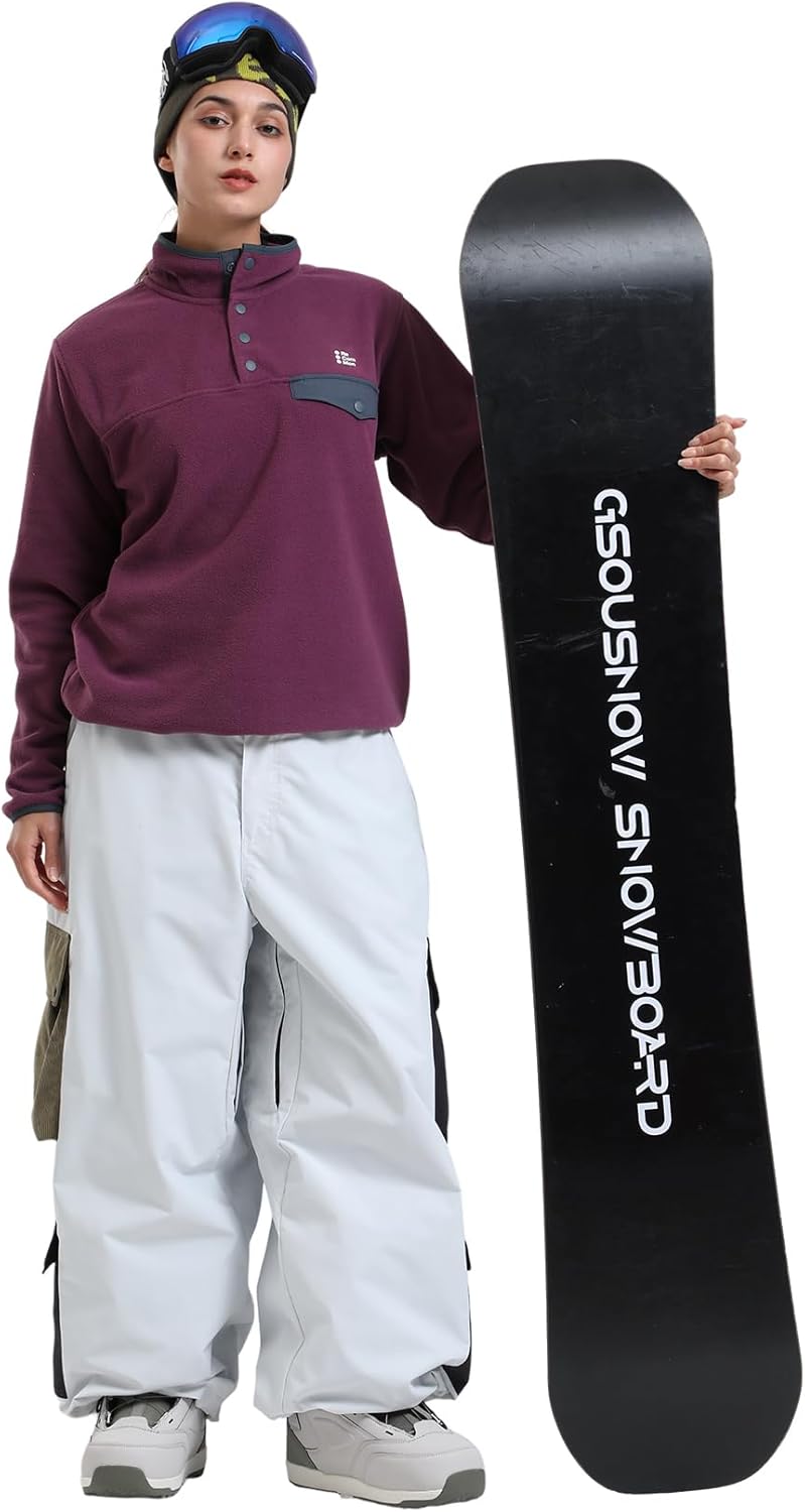 Men Women Ski Pants Baggy Cargo Snowboard Pants
