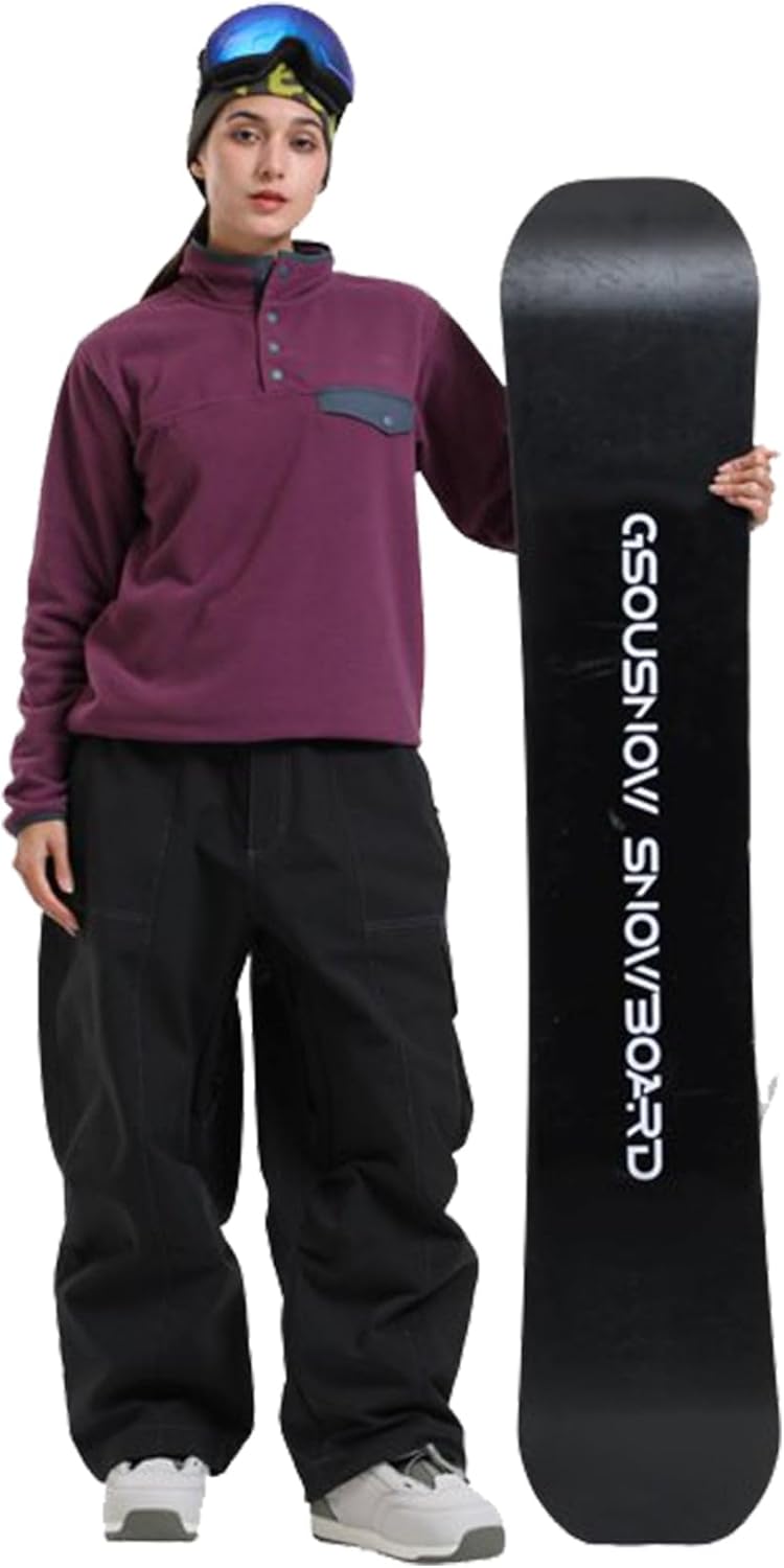 Womens Mens Snowboard Pants Super Baggy Ski Snow Pants