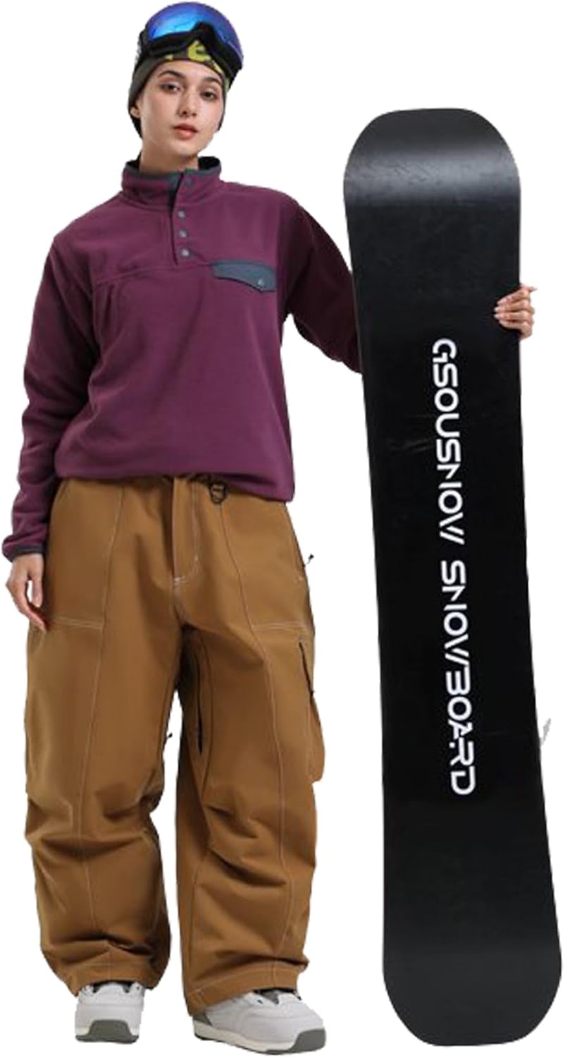 Womens Mens Snowboard Pants Super Baggy Ski Snow Pants