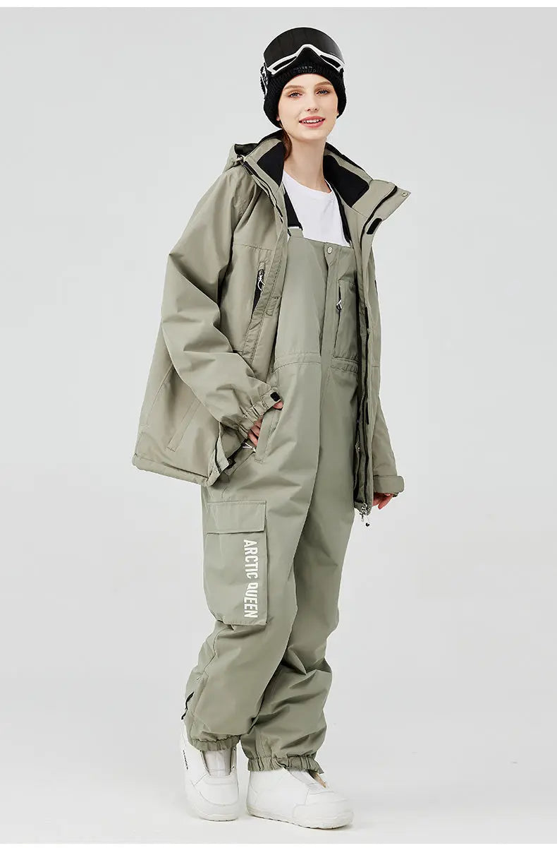 Ensemble veste de ski et pantalon snowboard femme chic