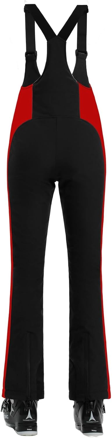 Women’s Slim Fit Insulated Ski Bib Snow Pants Waterproof Warm