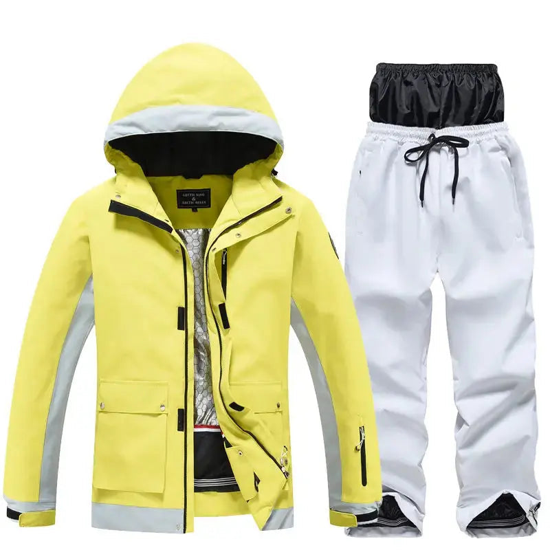 Loose Fit Ski and Snowboard Jacket and Pants Set Sportswear
