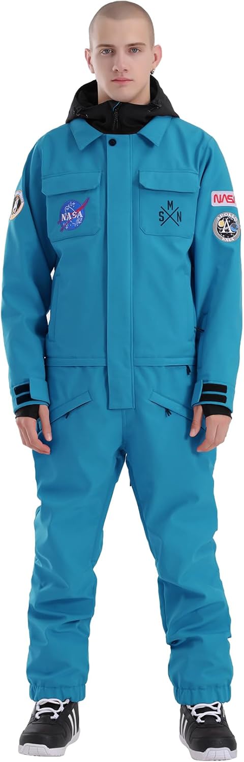 Ski Suits Women Men One Piece Snow Suits Waterproof Windproof Men Snowsuit Insulated Ski Jumpsuit